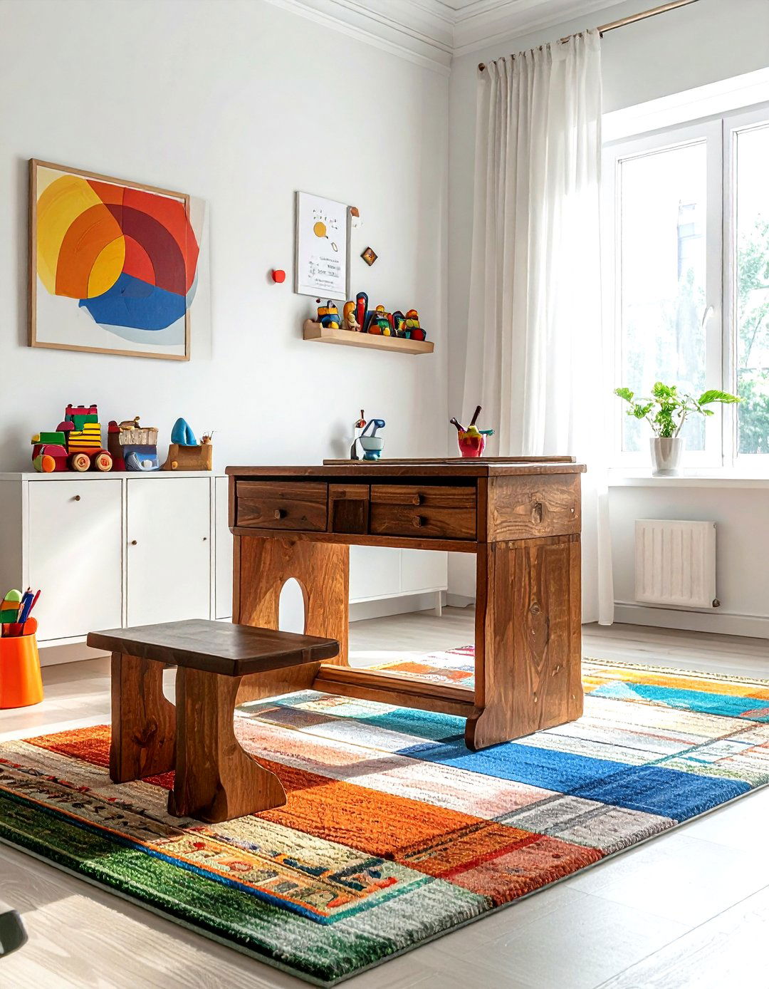 Vintage School Desk Playroom - 30 antique decor ideas