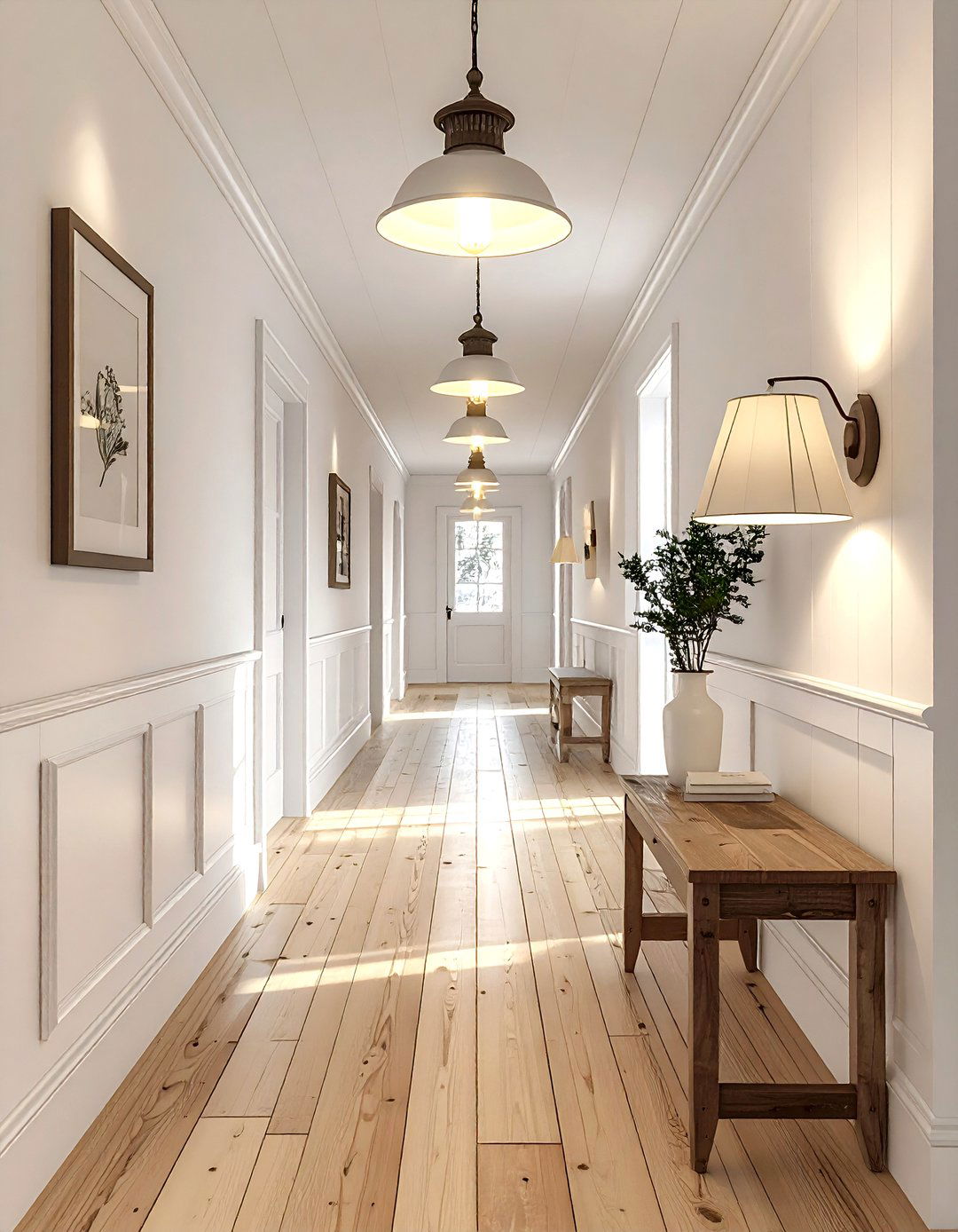 Vintage Schoolhouse Light - 30 hallway lighting ideas