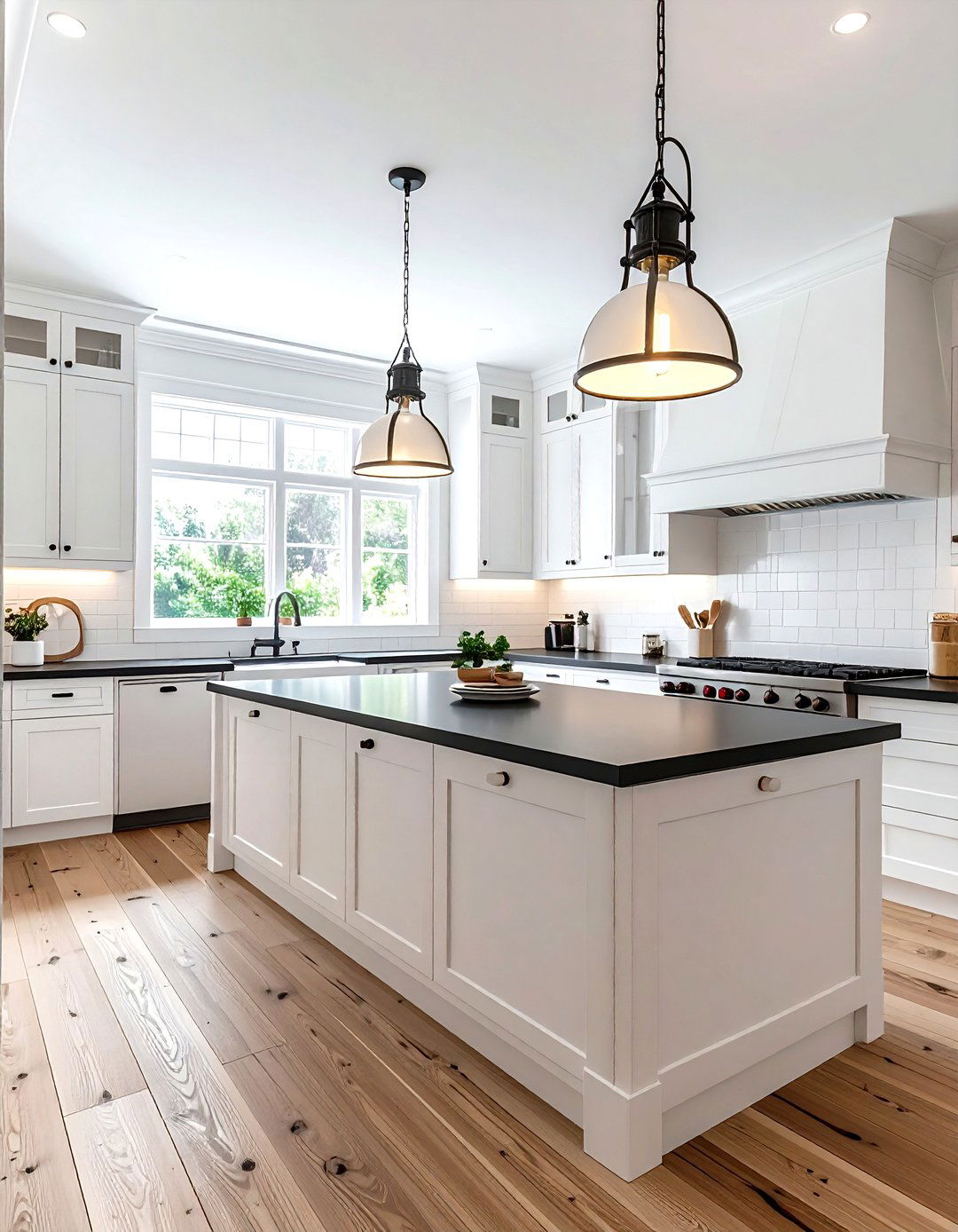 Vintage Schoolhouse Pendant - 30 pendant light kitchen island ideas