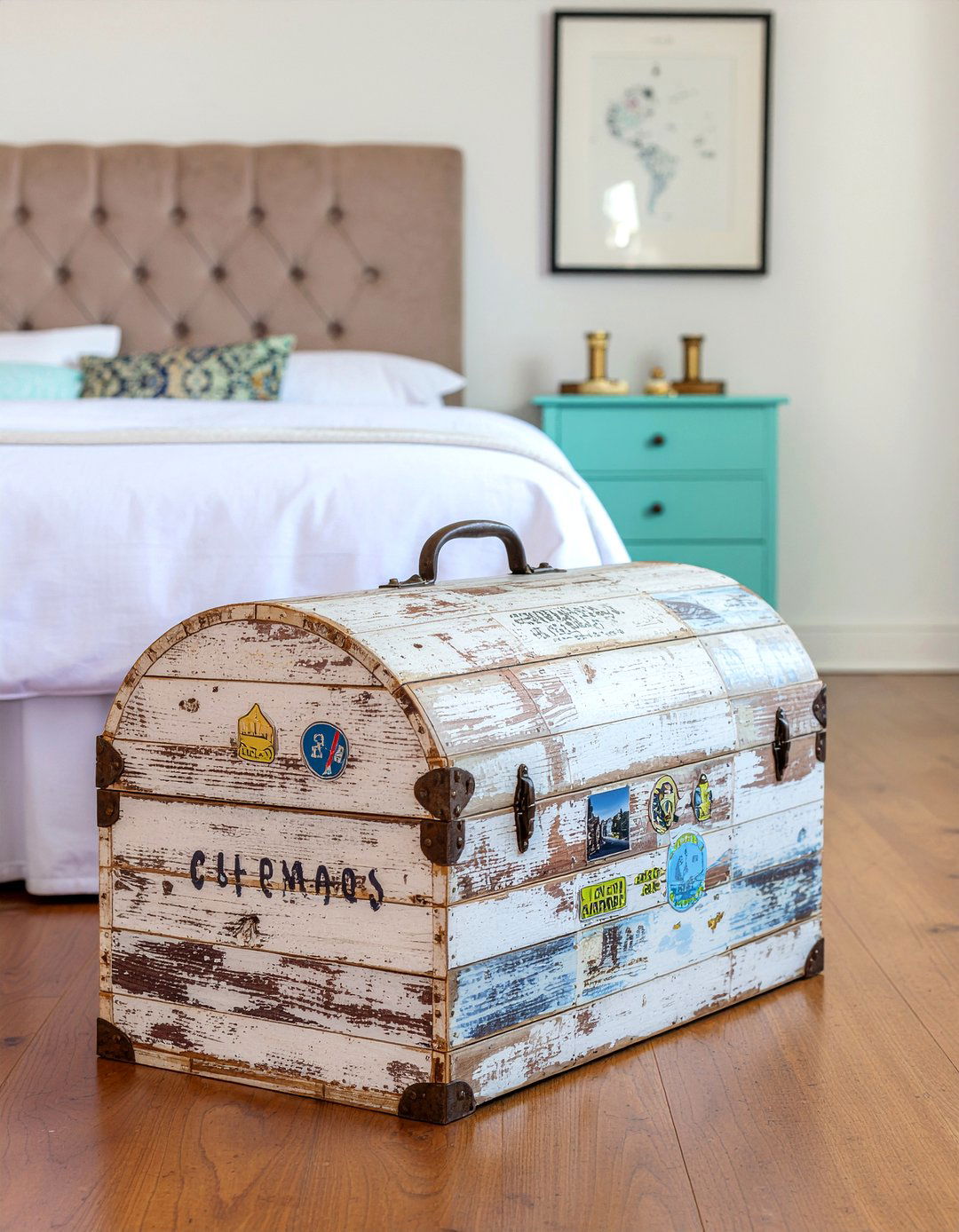 Vintage Steamer Trunk - 30 bedroom storage trunks