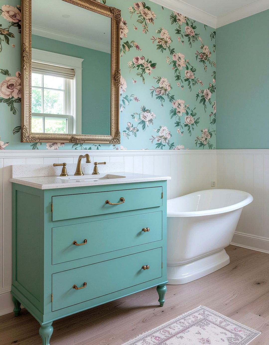 Vintage Style Bathroom Vanity - 30 bathroom cabinet ideas