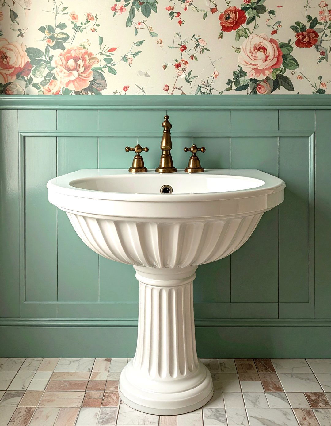 Vintage Style Pedestal Sink - 30 updated classic bathroom ideas