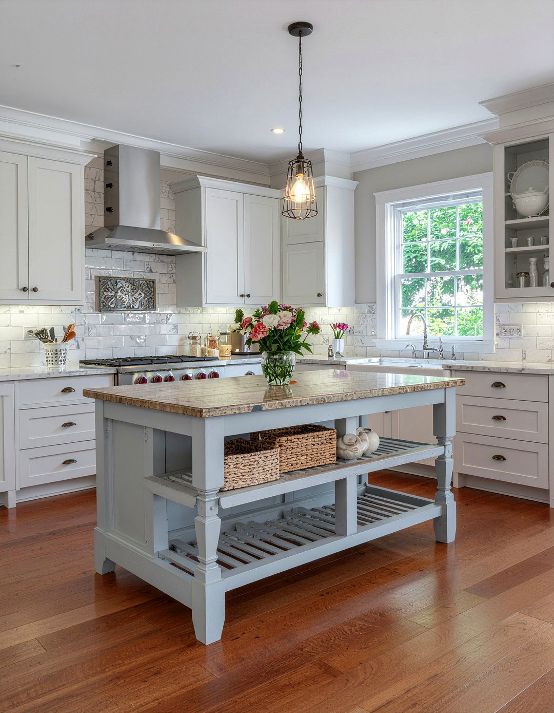 Vintage Table Kitchen Island - 30 DIY kitchen island ideas