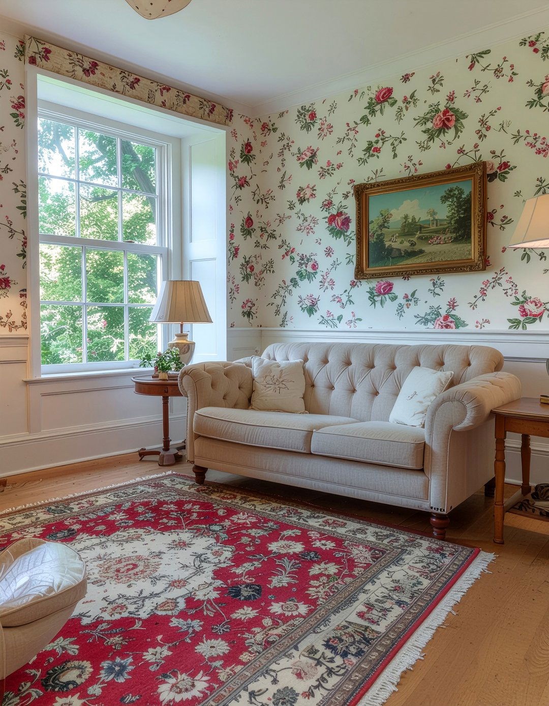 Vintage Wallpaper - 30 living room accent wall wallpapers