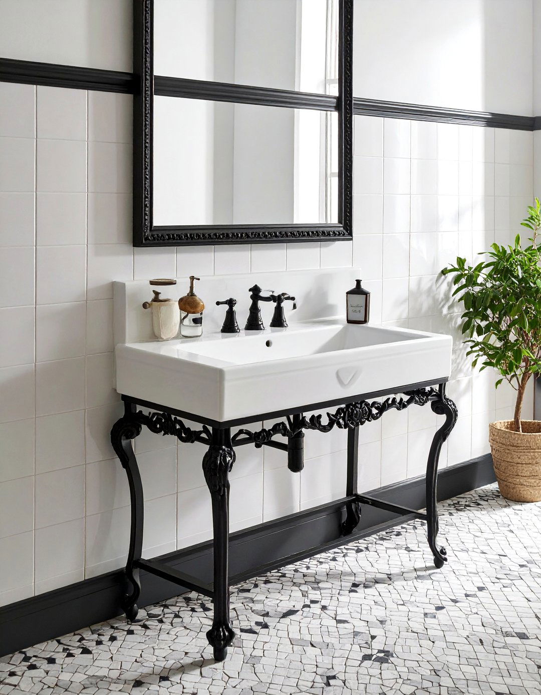 Vintage Washstand - 30 bathroom sink ideas