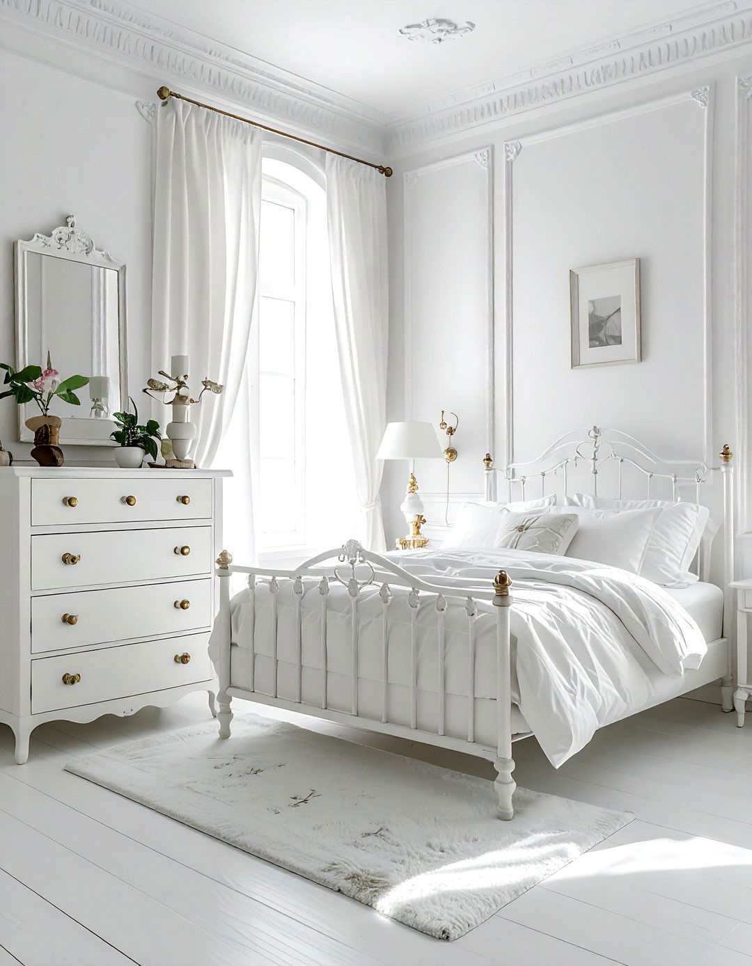 Vintage White Bedroom - 30 white bedroom furniture ideas