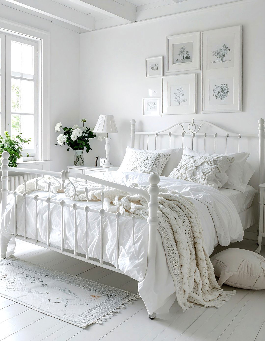 Vintage White Bedroom - 30 white bedroom ideas