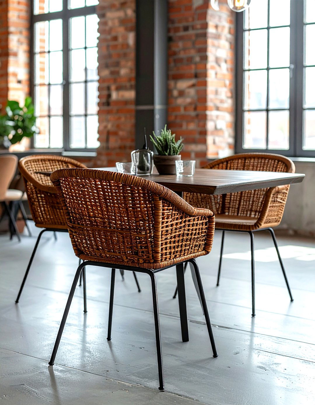 Vintage Wicker Dining Room - 30 wicker dining room ideas