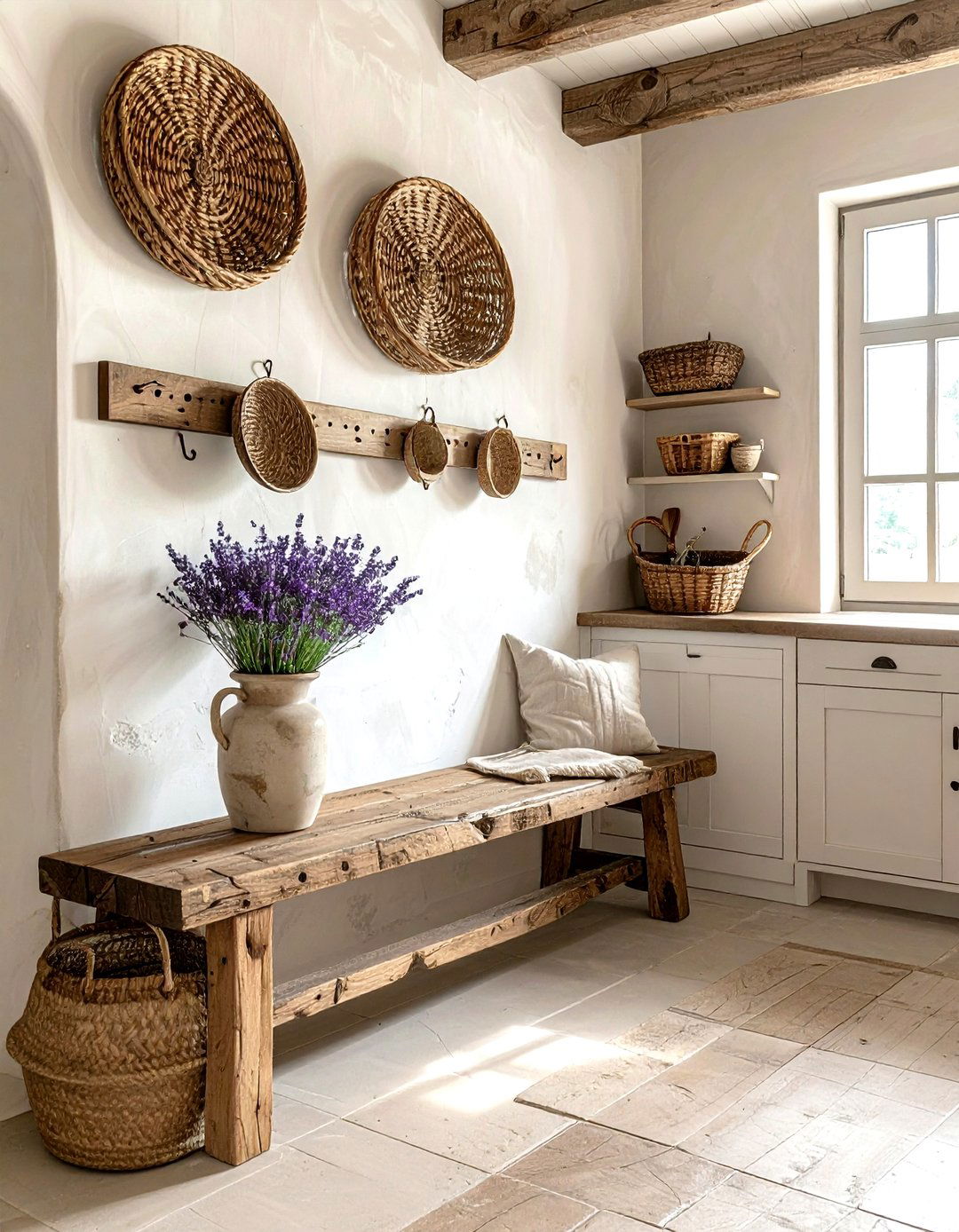 Vintage Wicker Wall Decor - 30 basket wall decor ideas