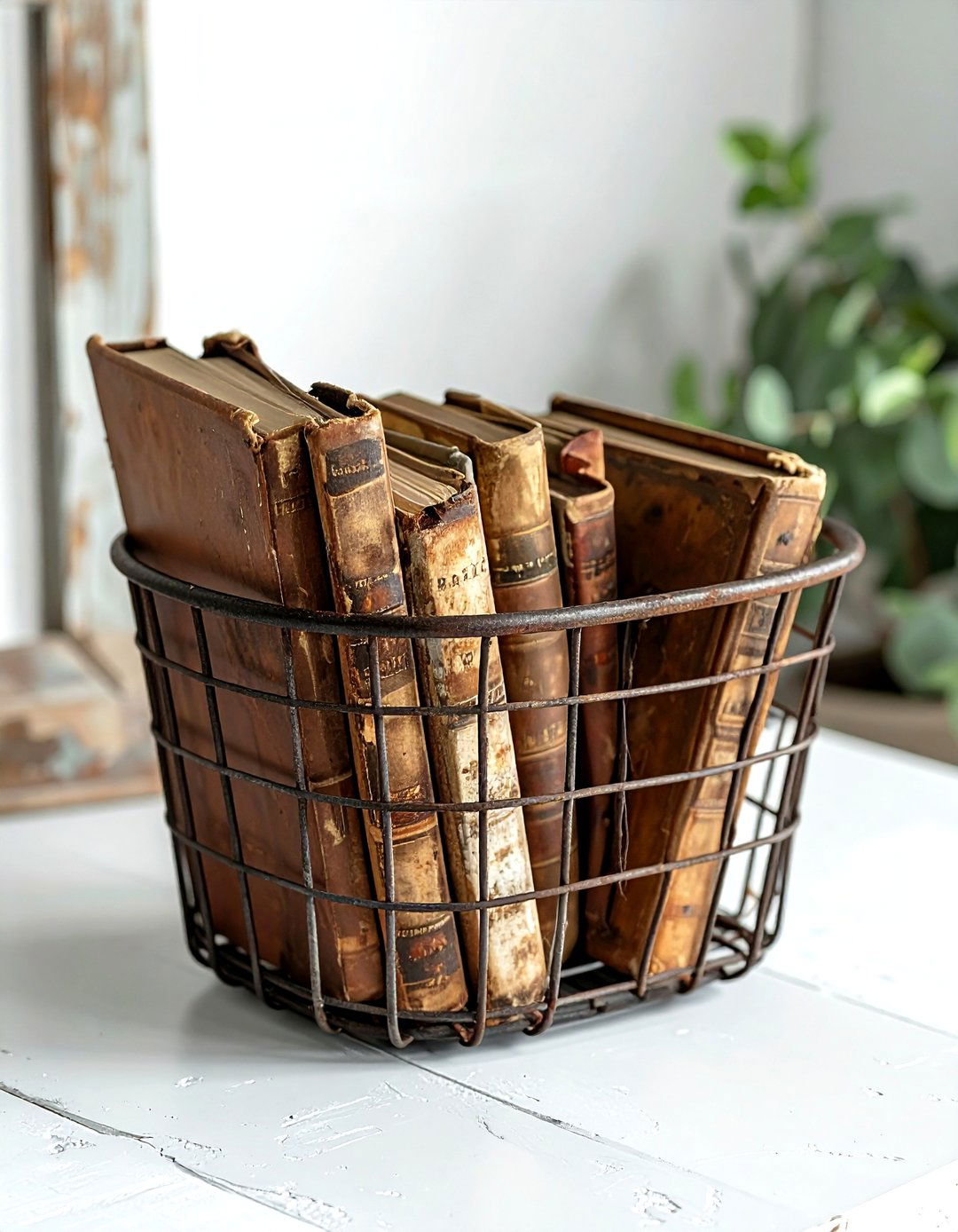 Vintage Wire Basket - 30 basket decor ideas