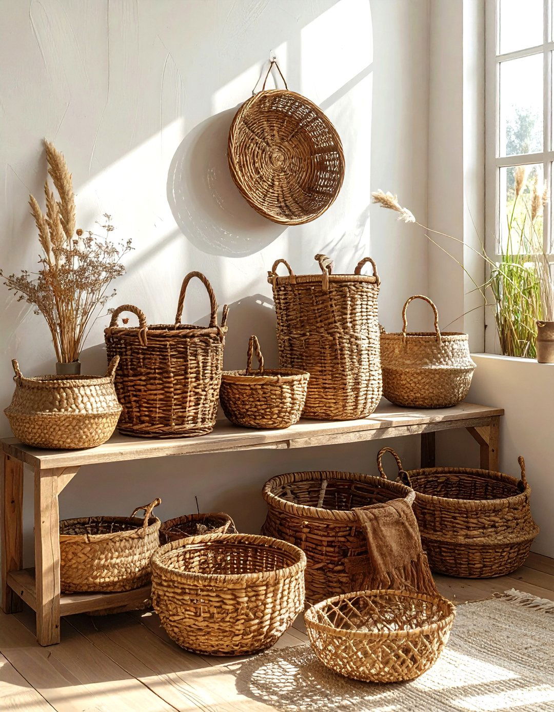 Vintage Woven Basket - 30 vintage finds decor ideas
