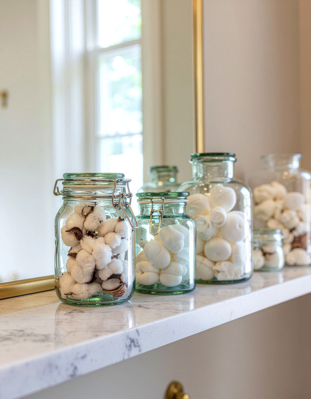 Vintage apothecary jars - 30 Georgian bathroom ideas