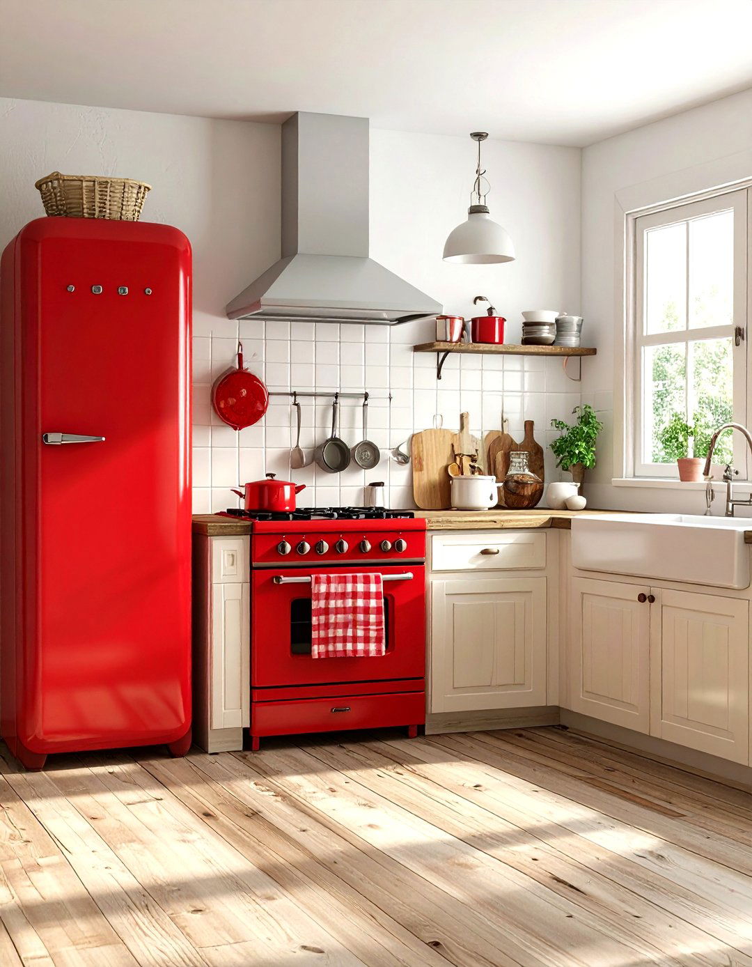 Vintage appliance kitchen - 30 rustic kitchen ideas