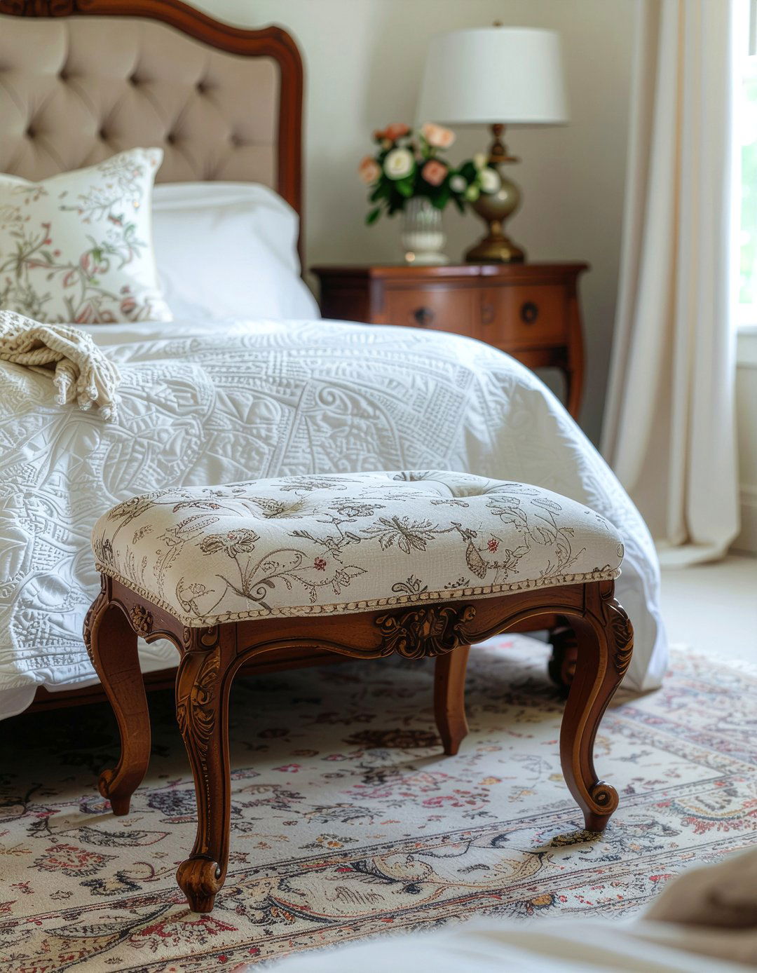 Vintage bedroom stool - 30 bedroom stools