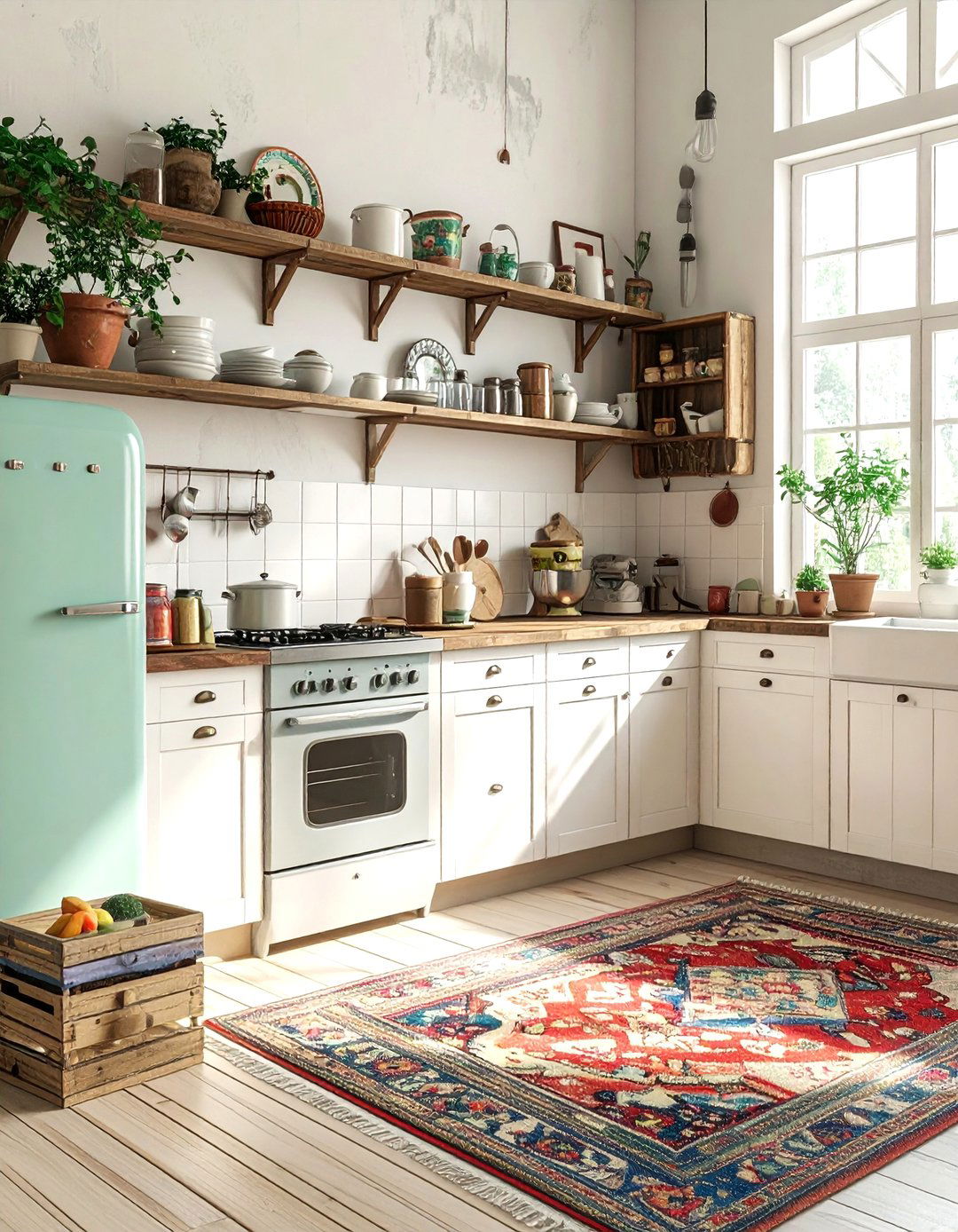 Vintage boho kitchen - 30 boho kitchen ideas