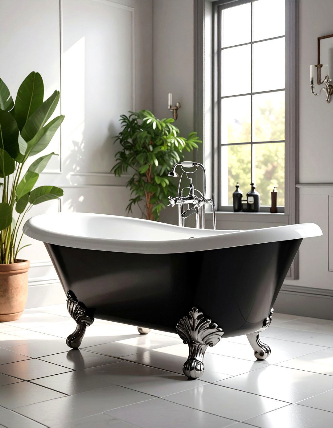 Vintage clawfoot tub - 30 dramatic bathroom ideas