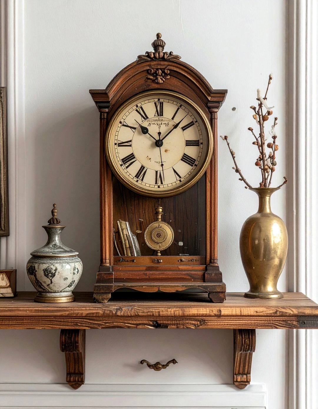 Vintage clock - 30 light academia decor ideas