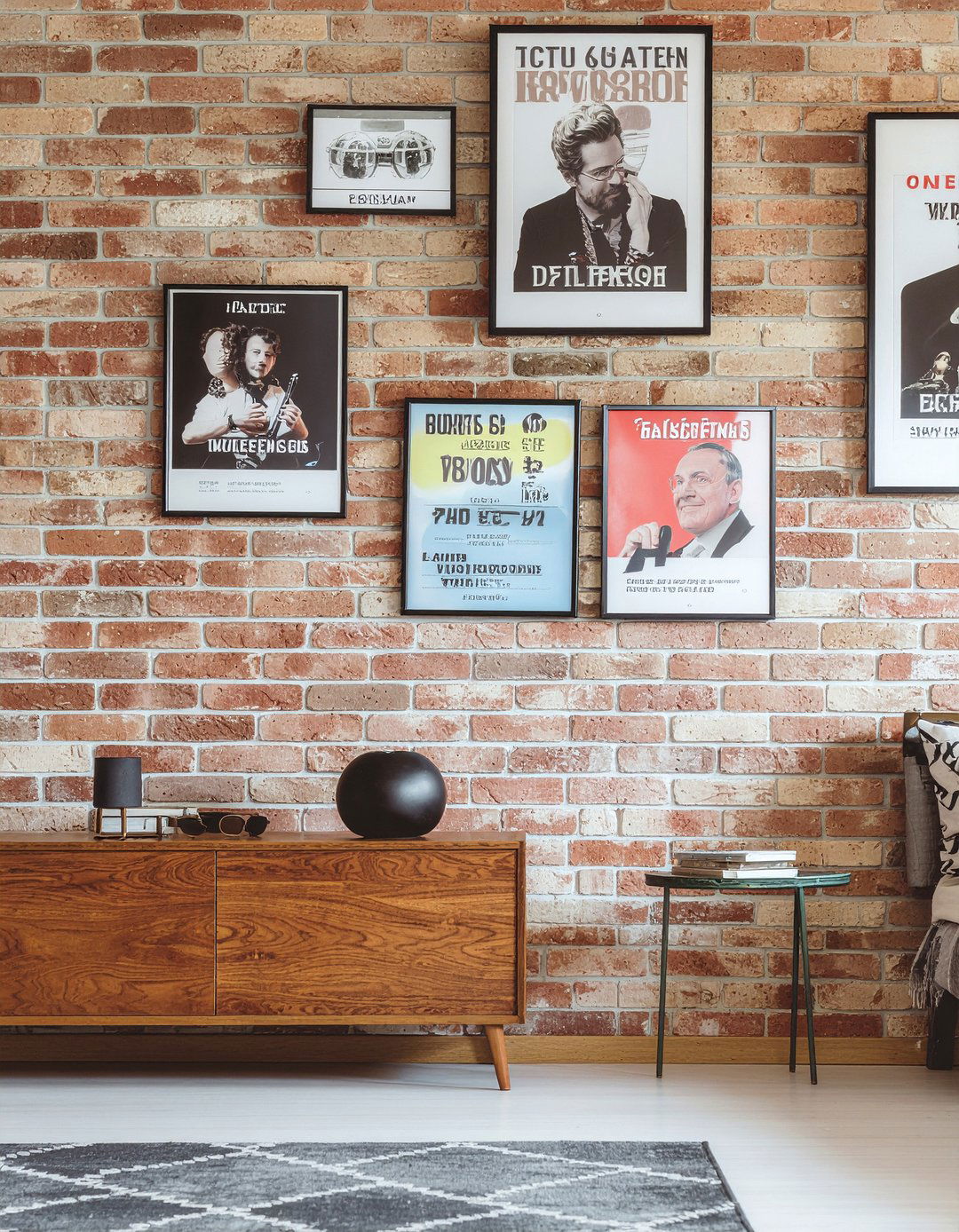 Vintage concert posters - 30 music themed bedroom ideas