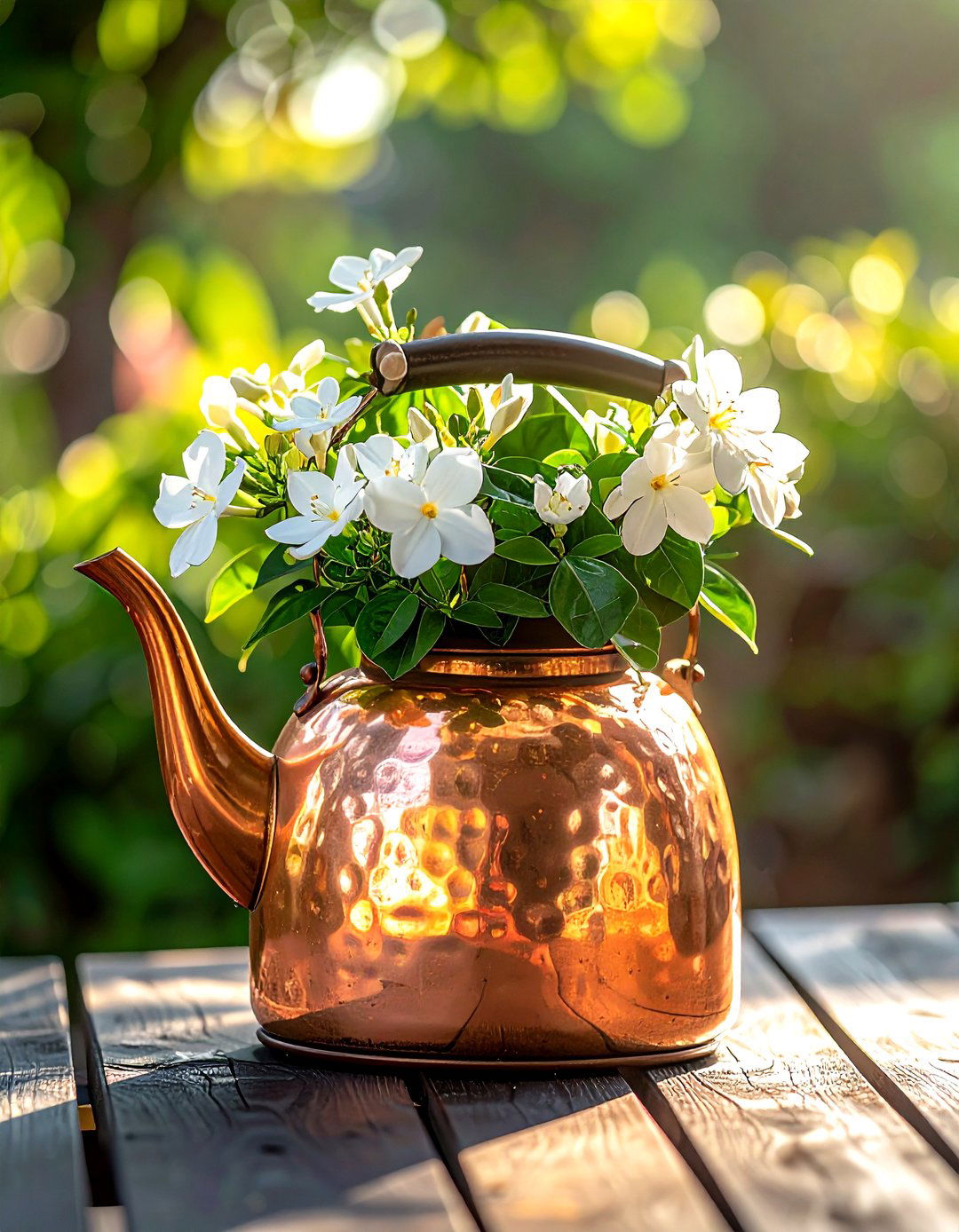 Vintage copper kettles - 30 vintage planter ideas