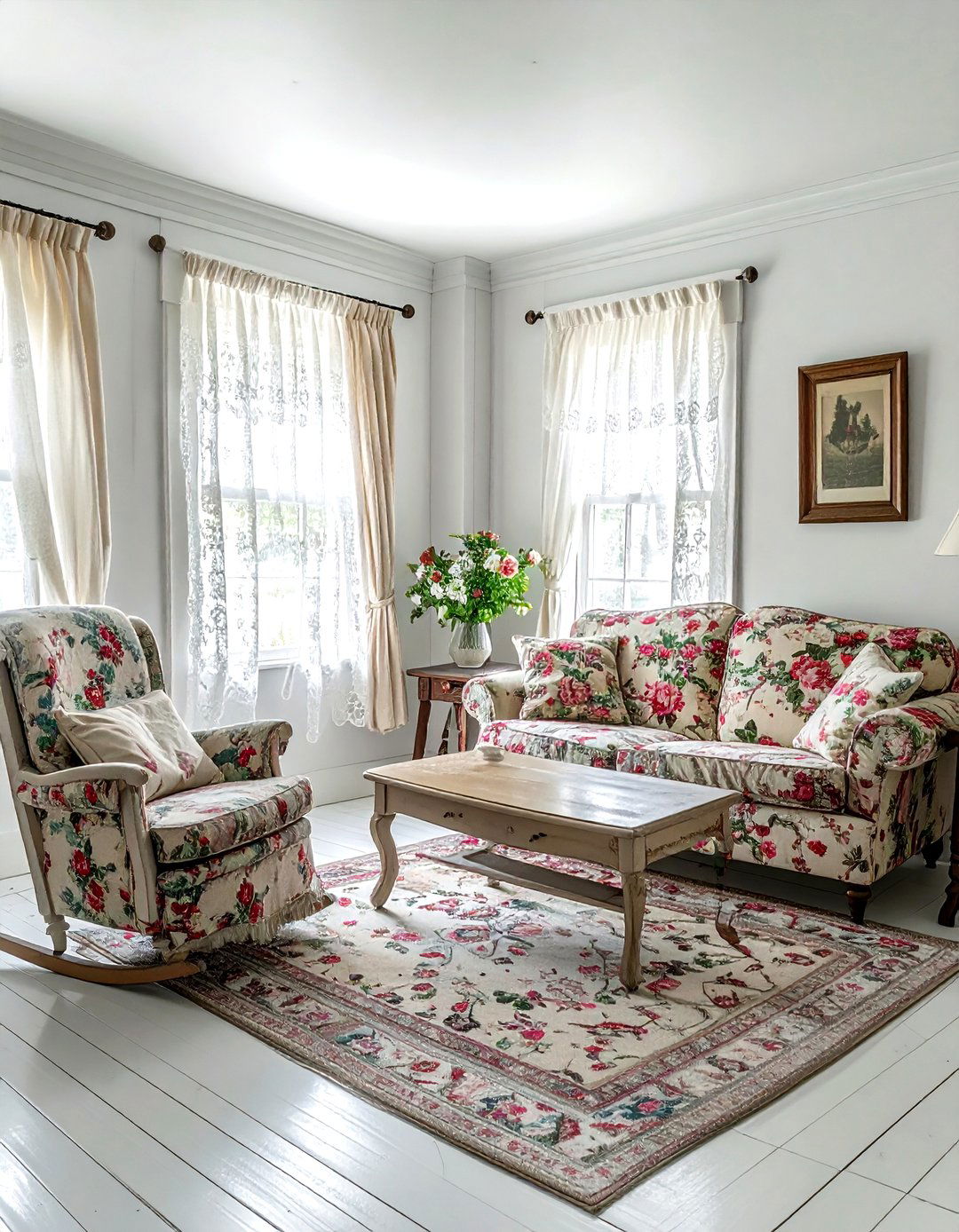 Vintage cottage living room - 30 living room cabin furniture ideas