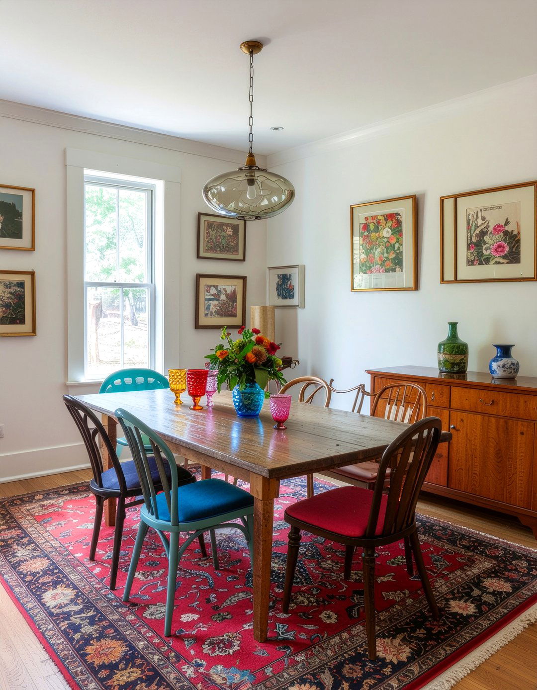 Vintage eclectic dining room - 30 dining room goals ideas