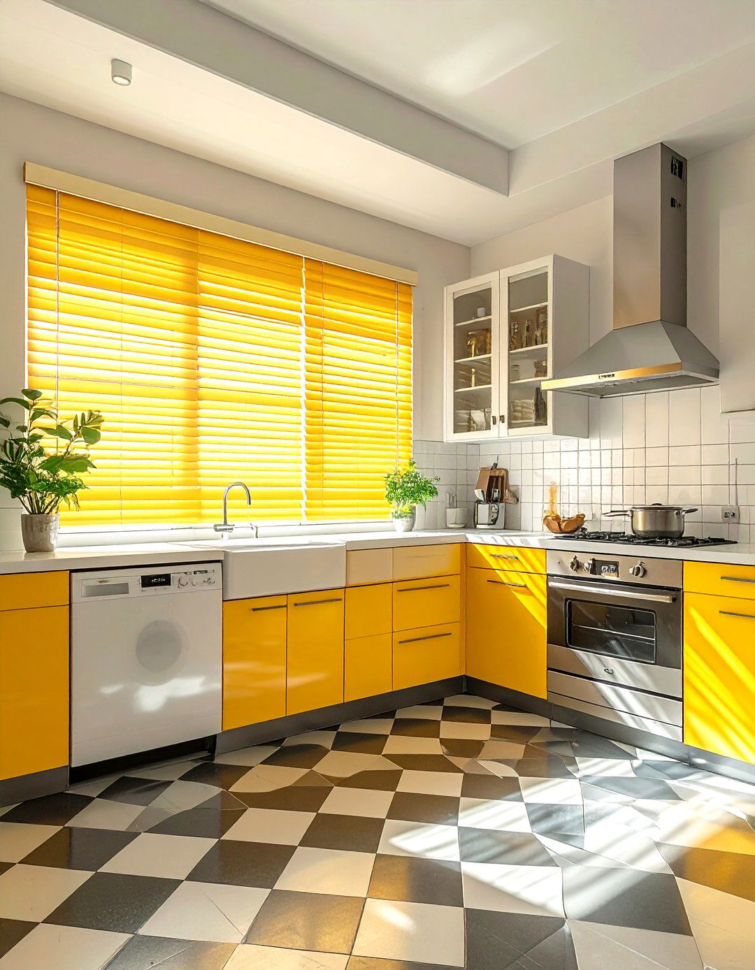 Vintage kitchen pleated blinds - 30 kitchen blinds ideas