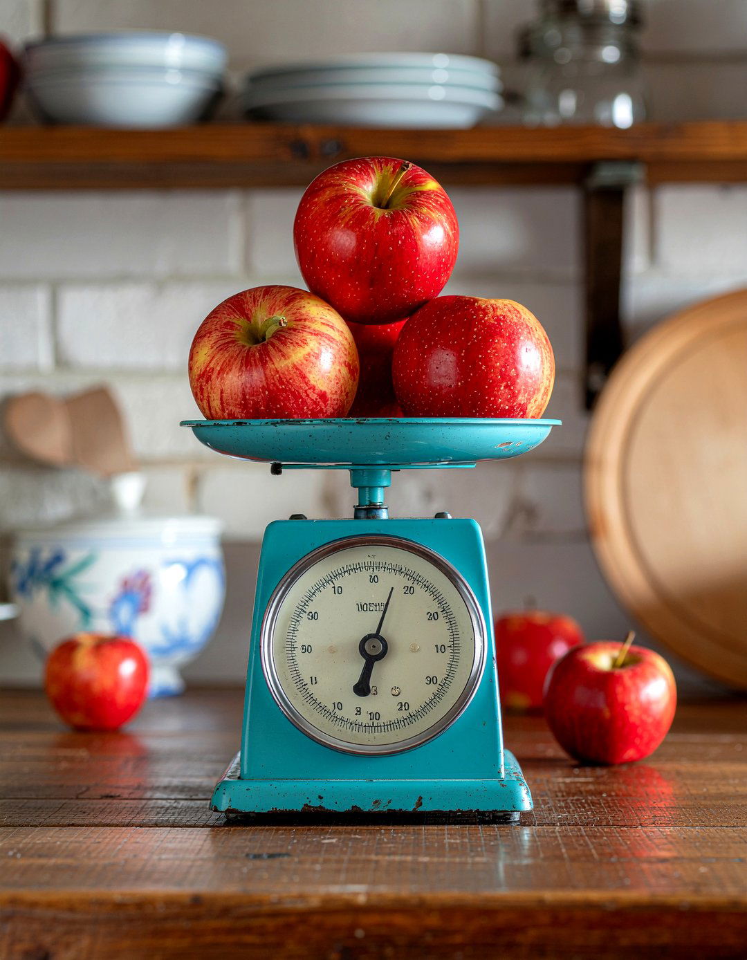 Vintage kitchen scales display - 30 kitchen display ideas