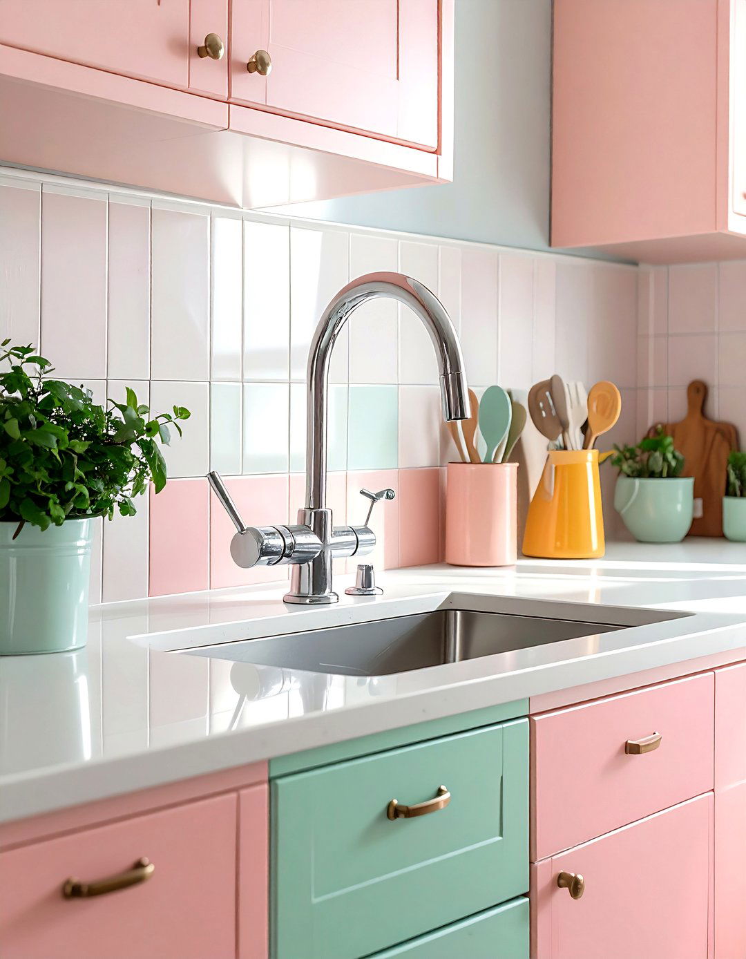 Vintage nickel kitchen faucet - 30 nickel kitchen faucet ideas