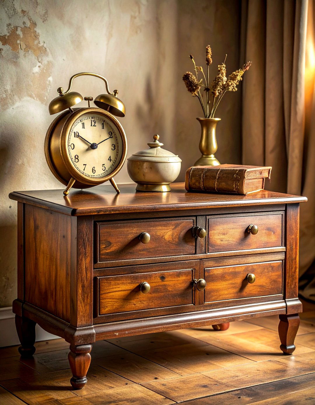 Vintage nightstand decor - 30 nightstand vignette ideas