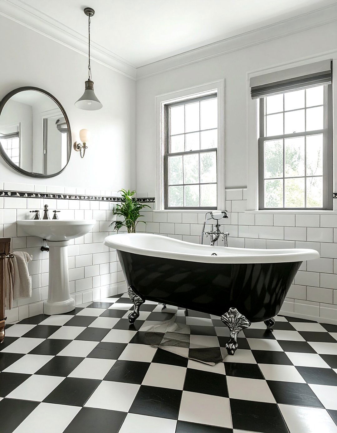 Vintage penny tile bathroom - 30 penny tile bathroom ideas