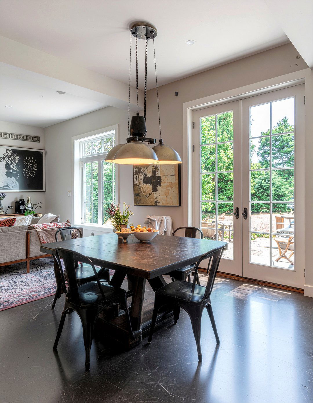 Vintage pulley chandelier dining room - 30 rustic chandelier dining room ideas