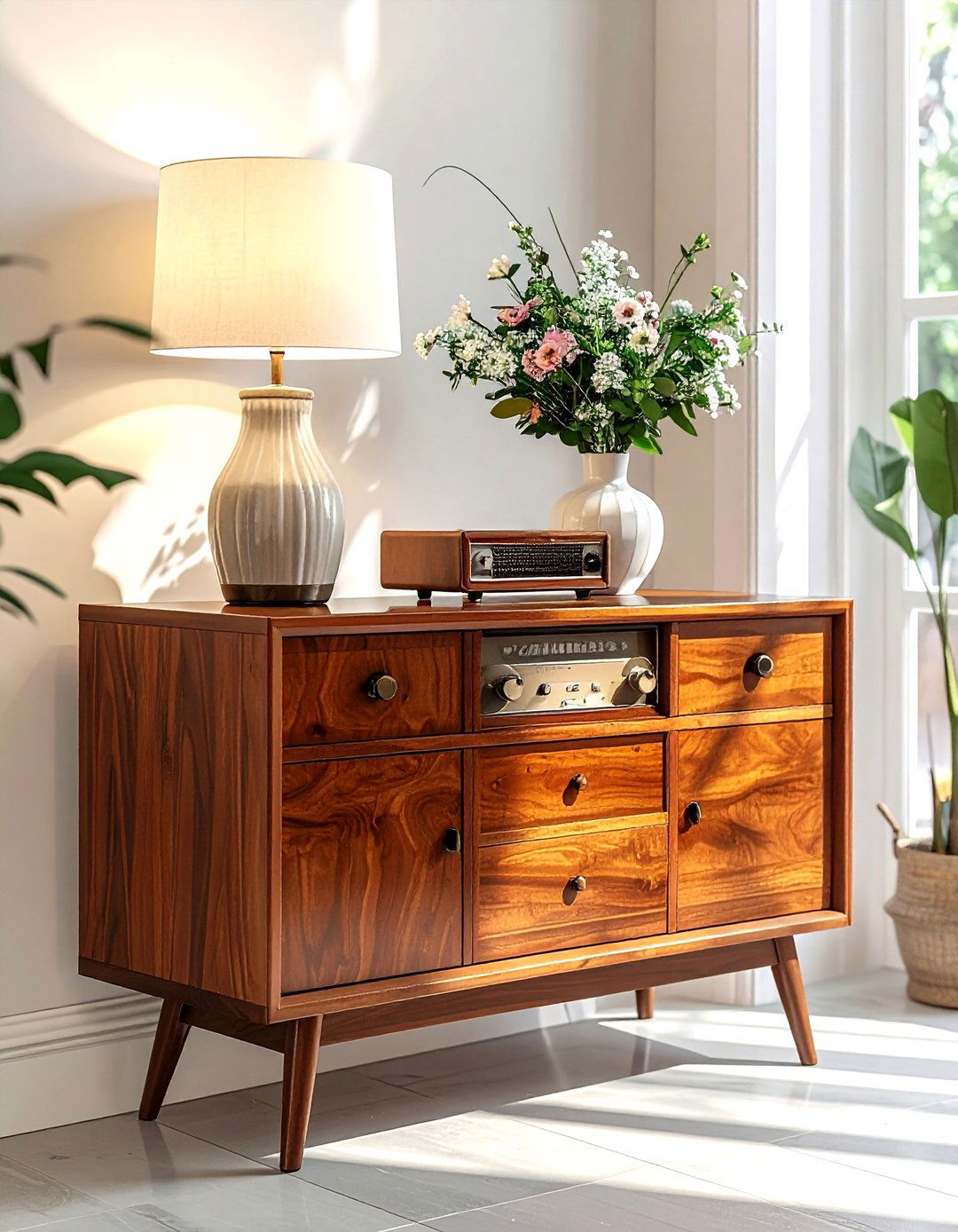 Vintage radio cabinet - 30 retro home decor ideas