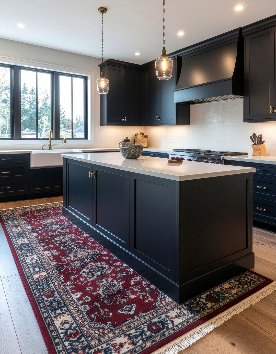 Vintage runner kitchen - 30 kitchen rug ideas