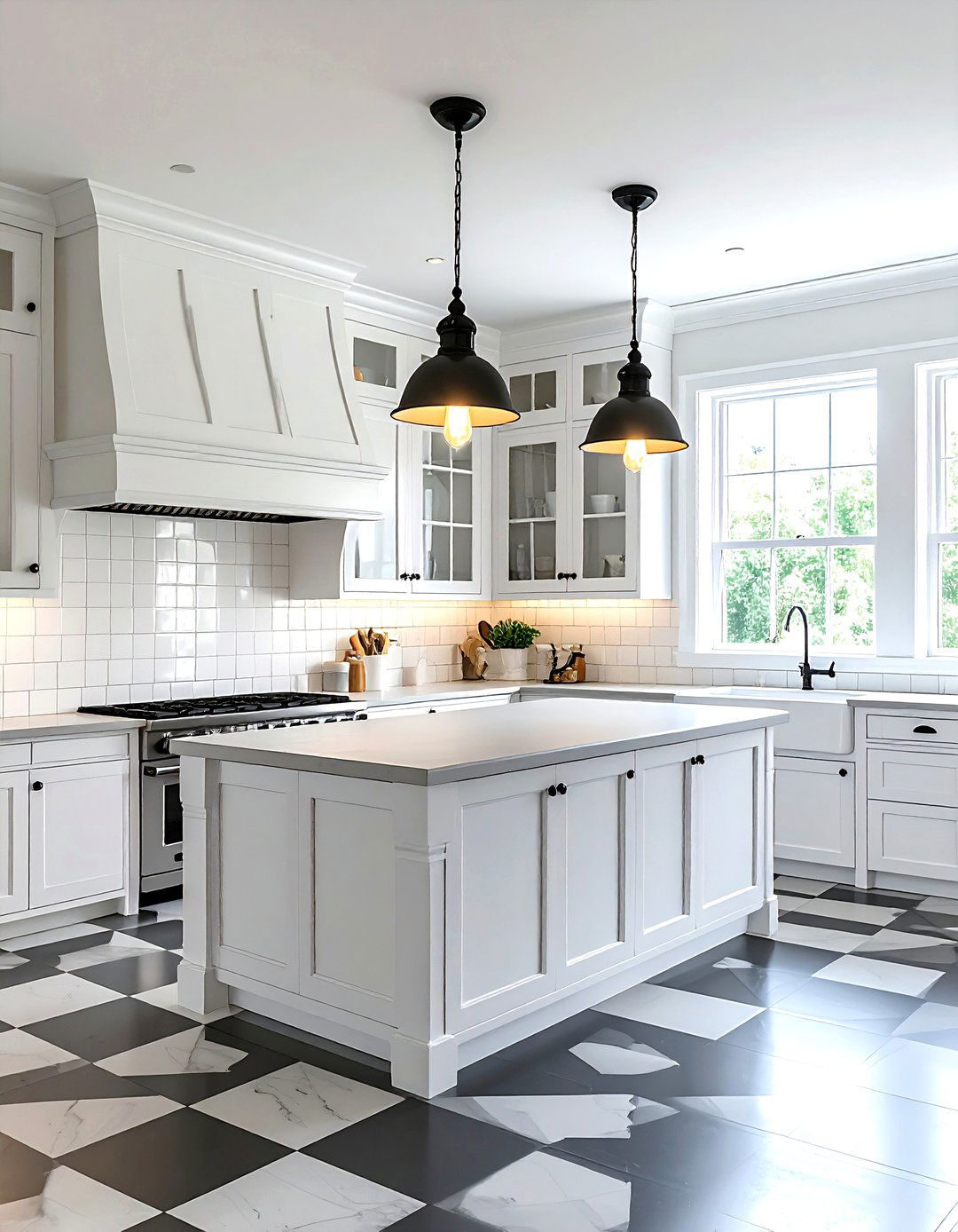 Vintage schoolhouse light - 30 kitchen lighting design