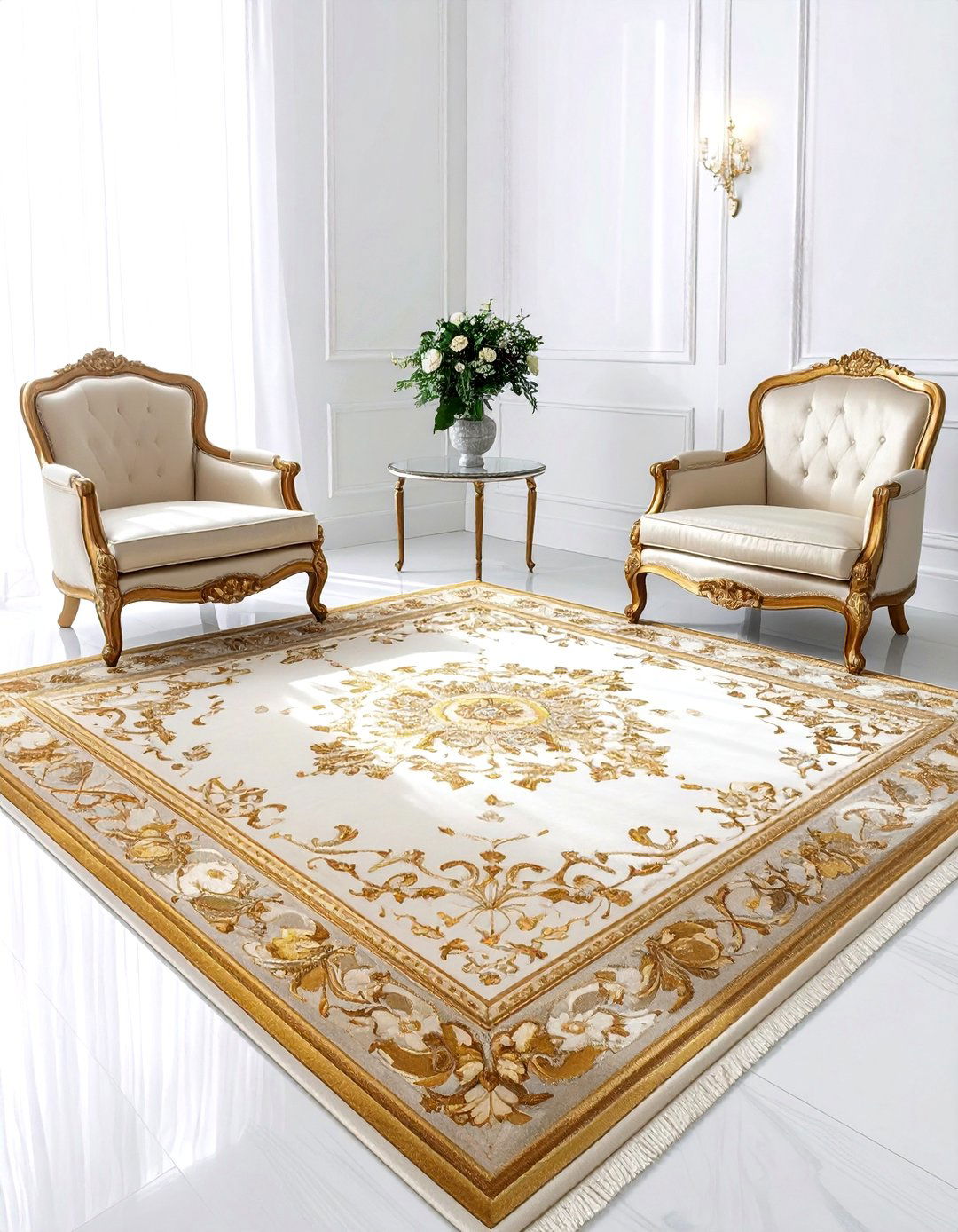 Vintage silk rug - 30 vintage rug ideas