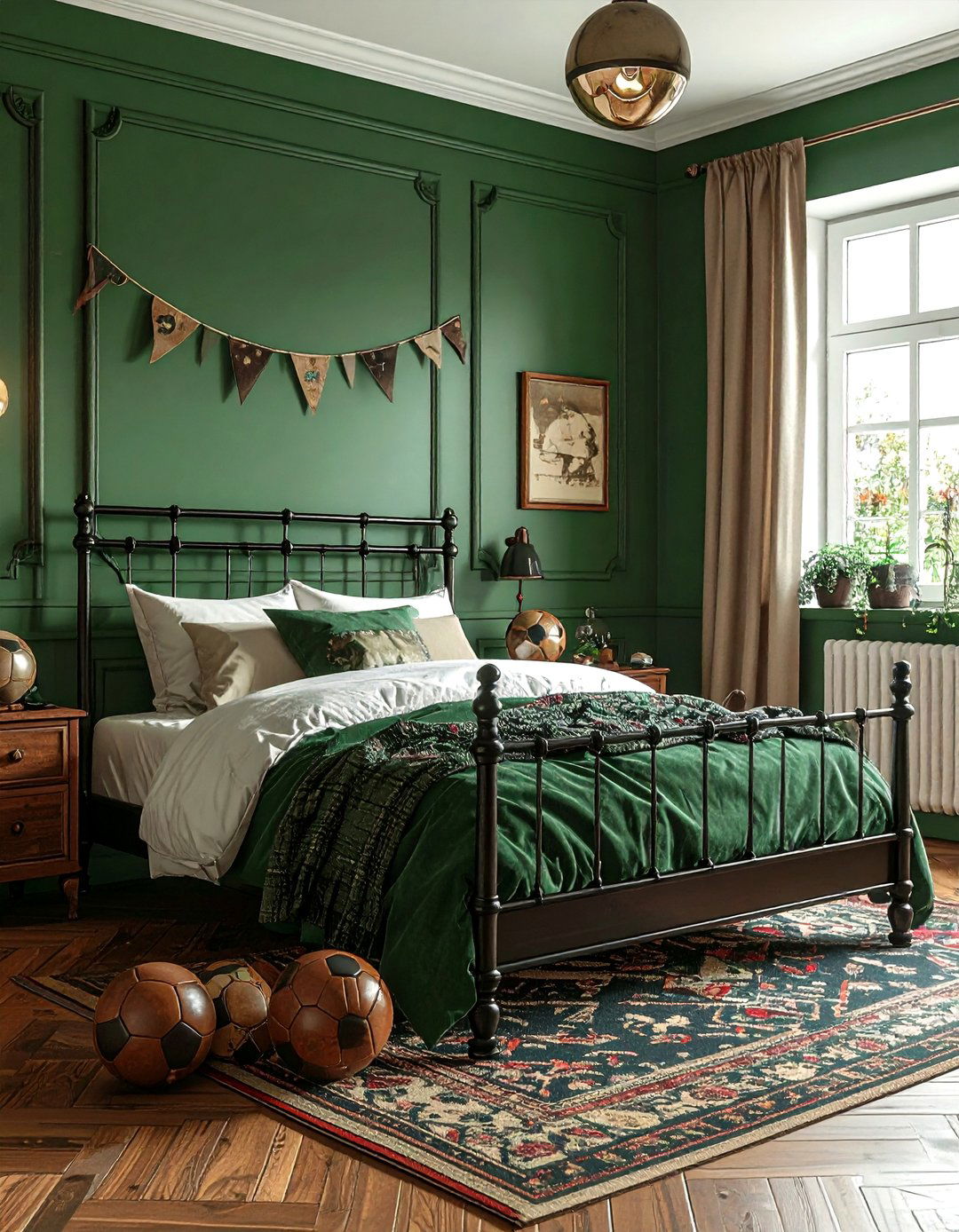 Vintage soccer bedroom theme - 30 soccer bedroom ideas