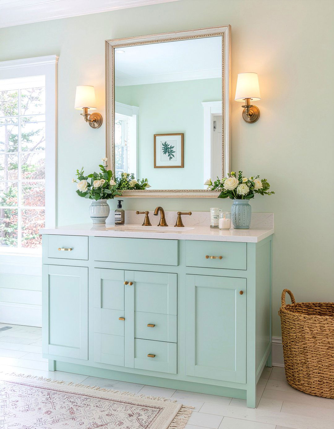 Vintage style bathroom vanity - 30 bathroom built-in vanity ideas
