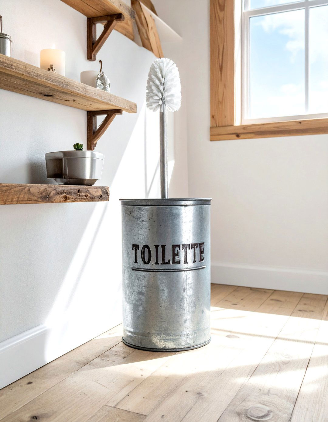 Vintage toilet brush holder - 30 toilet brush holder ideas