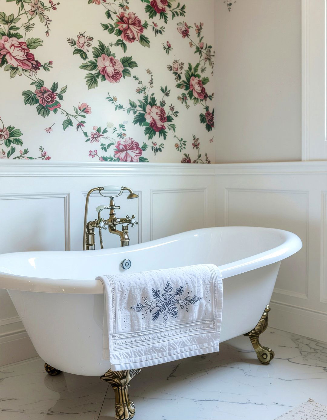 Vintage towel bar - 30 bathroom towel bar ideas