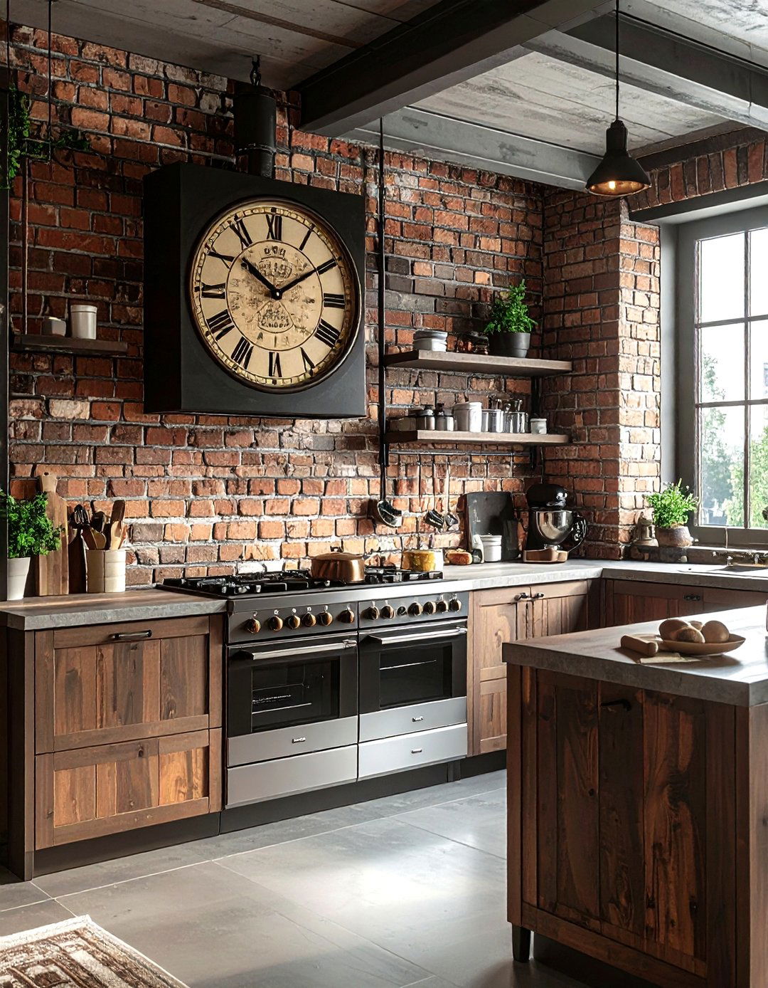 Vintage train station clock - 30 vintage travel decor ideas