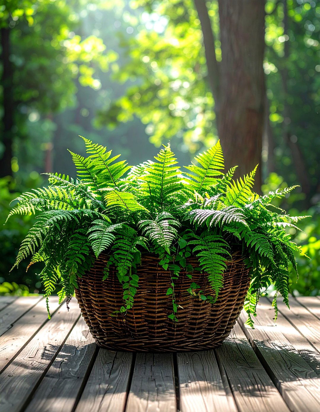 Vintage wicker baskets - 30 vintage planter ideas