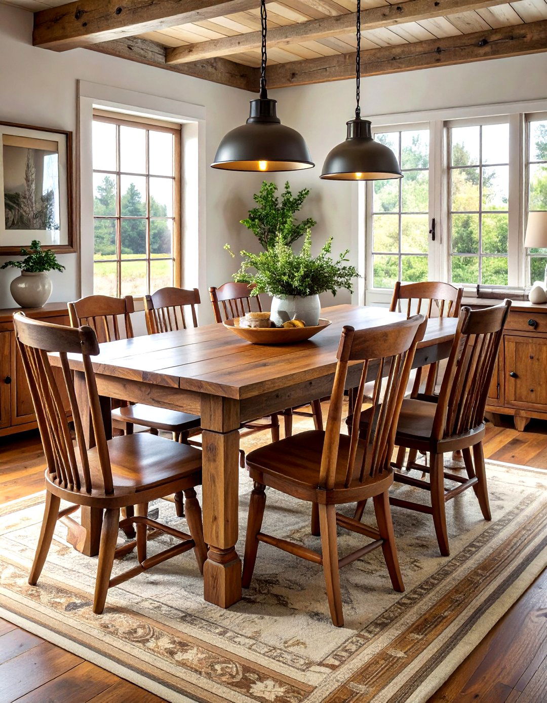 Vintage wood dining chairs - 30 mismatched dining chair ideas
