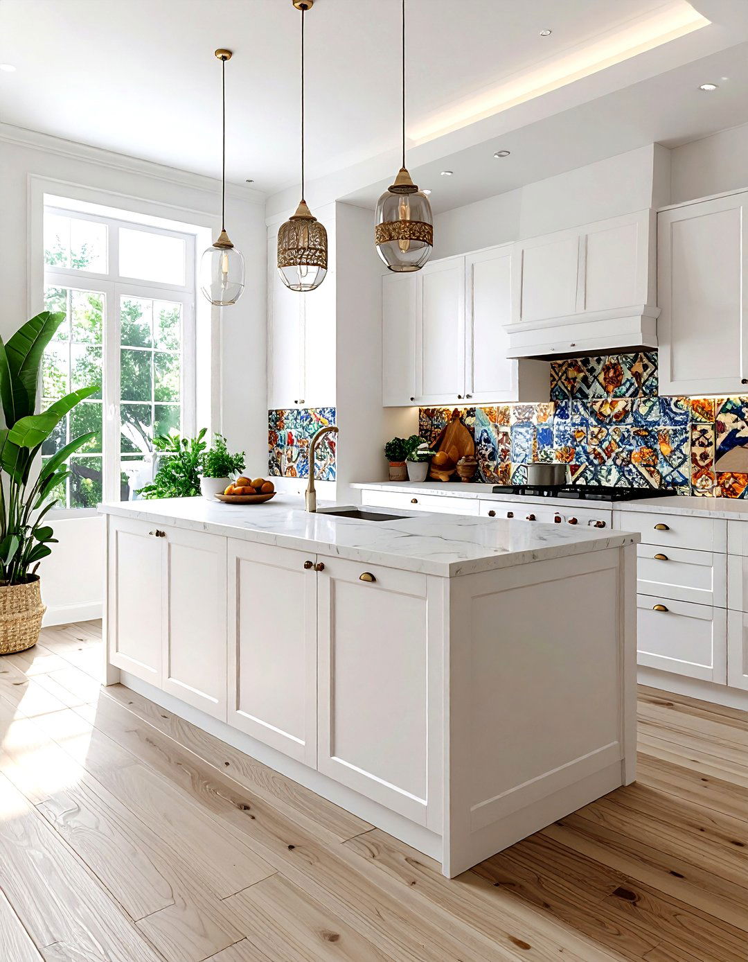 Vinyl Tile Stickers - 30 DIY kitchen backsplash ideas