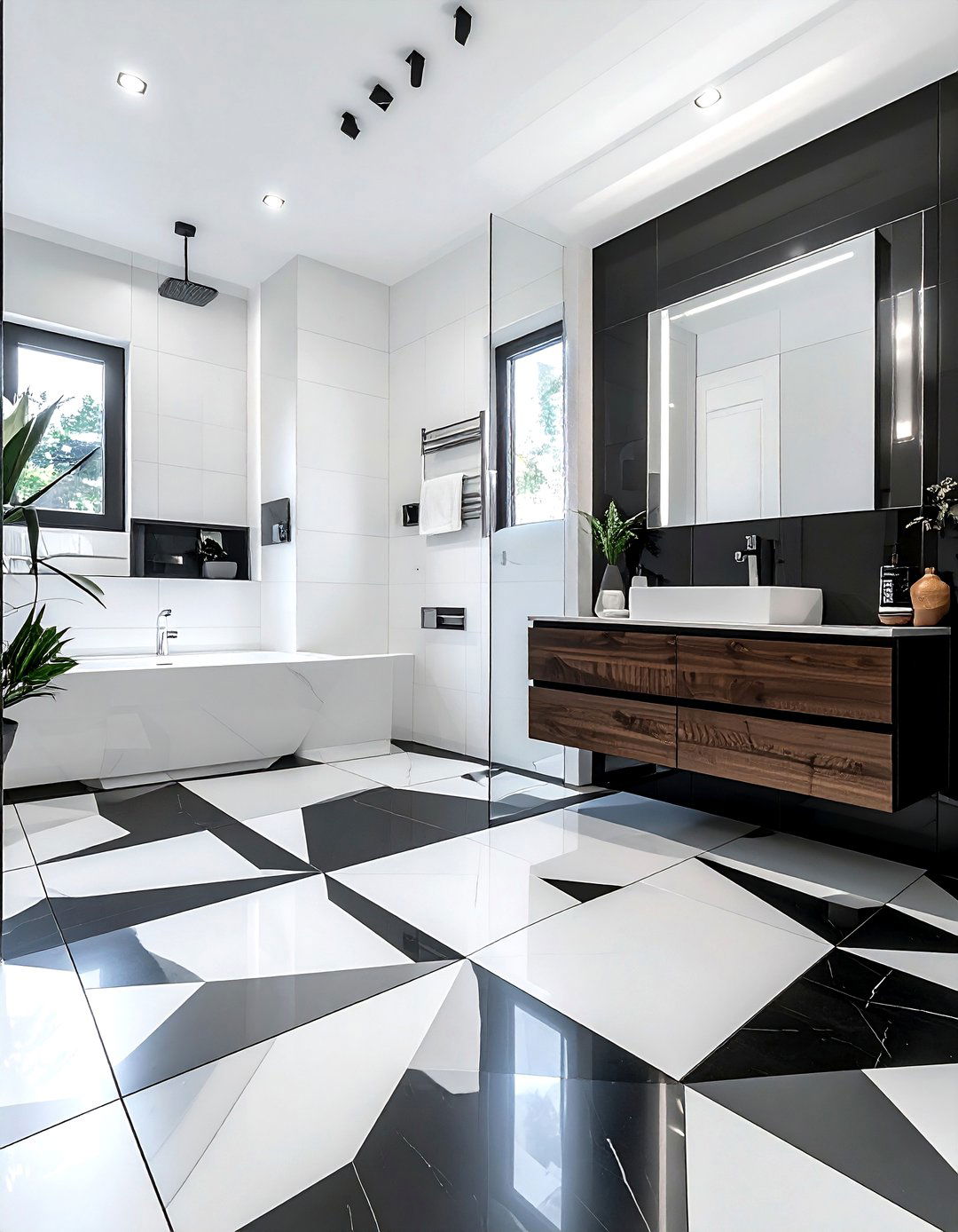 Vinyl floor tile - 30 affordable decor ideas