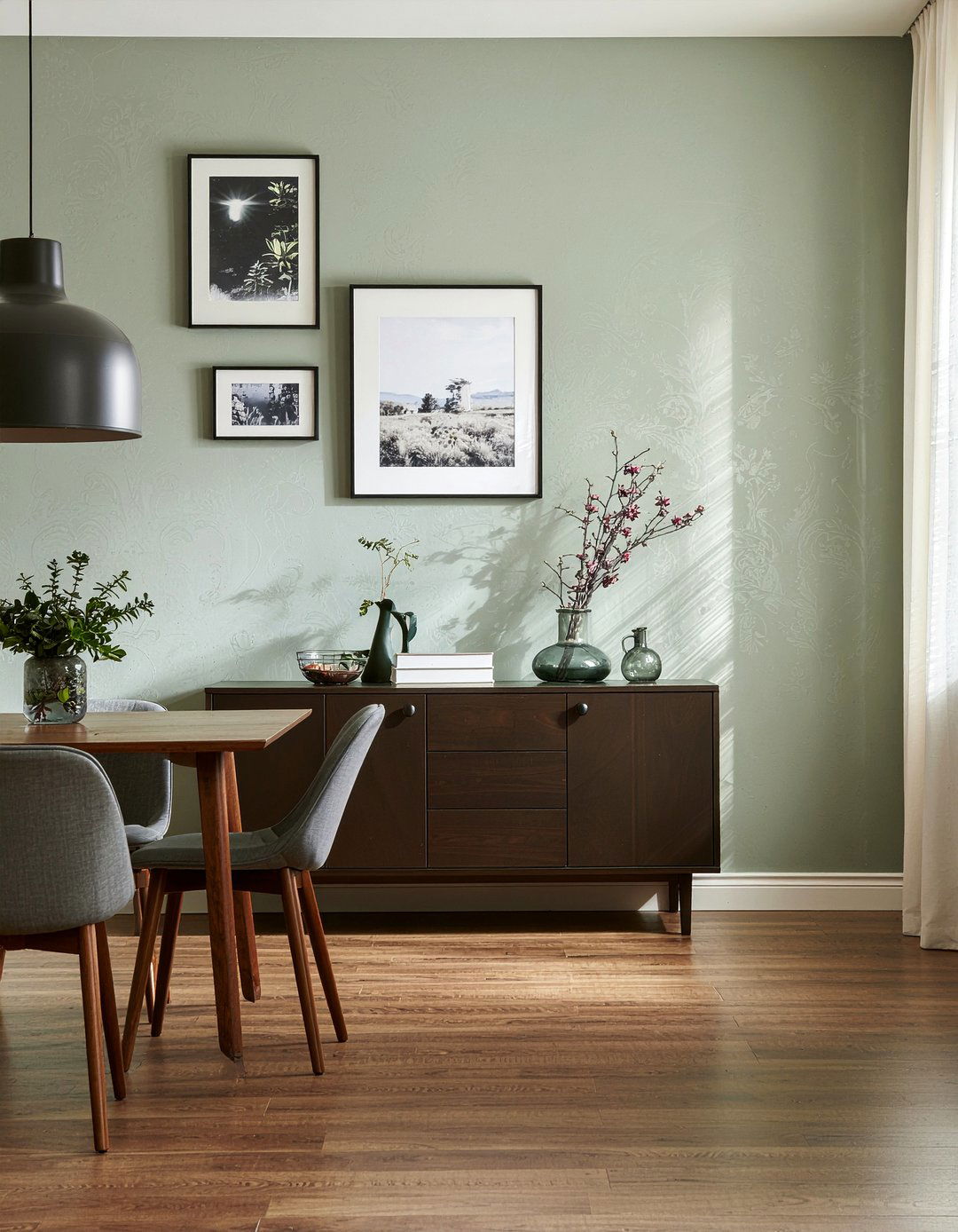 Vinyl wallpaper - 30 family-friendly dining room ideas