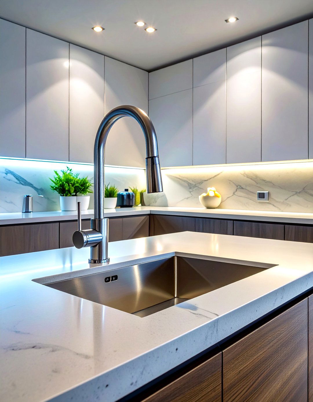 Voice Activated Kitchen Faucet - 30 touchless faucet ideas