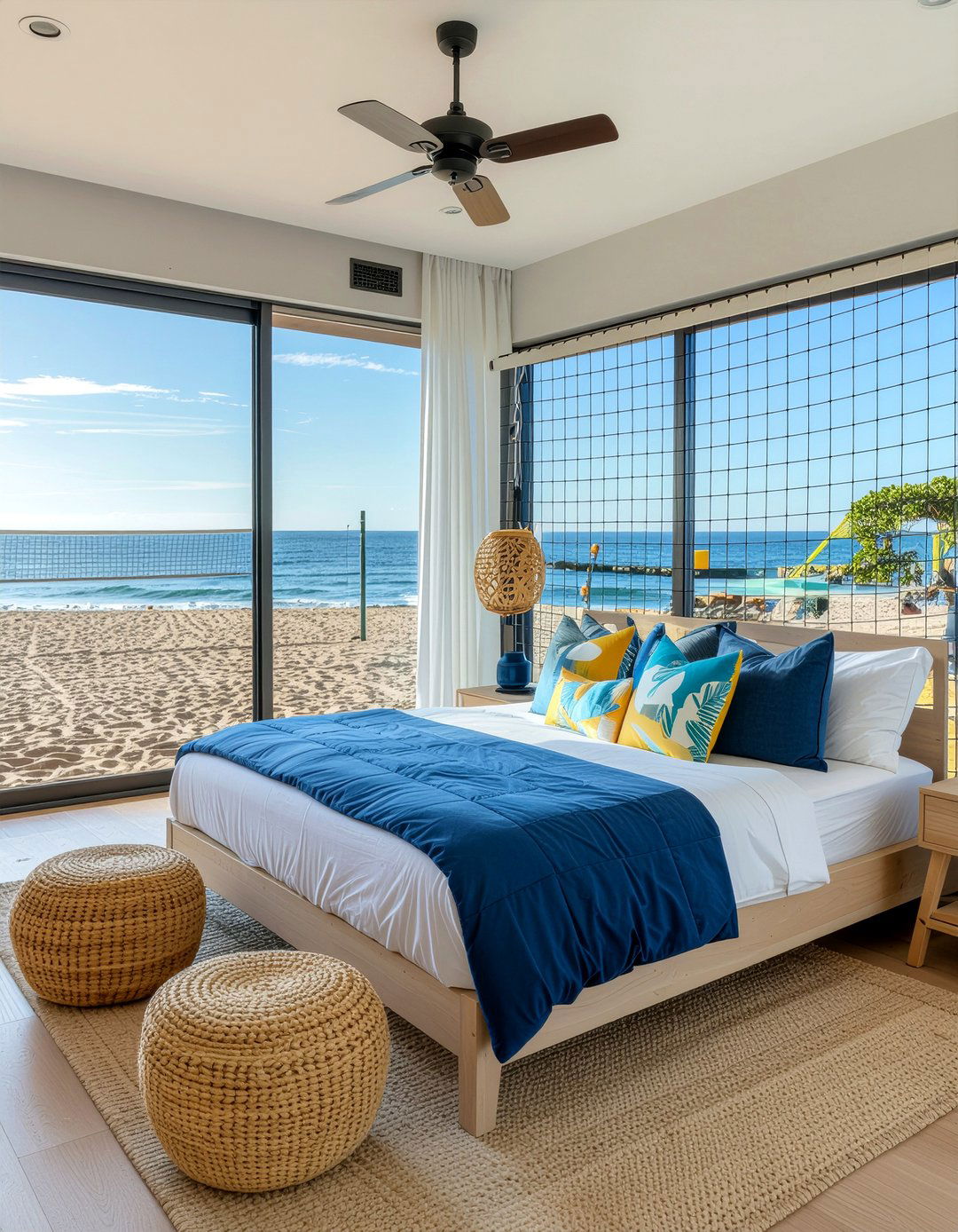 Volleyball Court Bedroom - 30 sports themed bedroom ideas