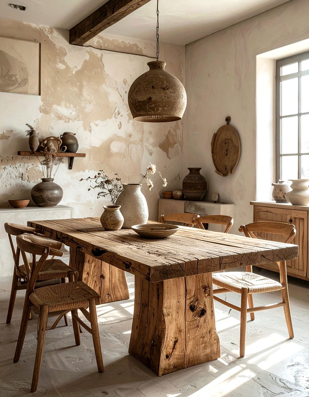 Wabi sabi dining area - 30 unique decor ideas