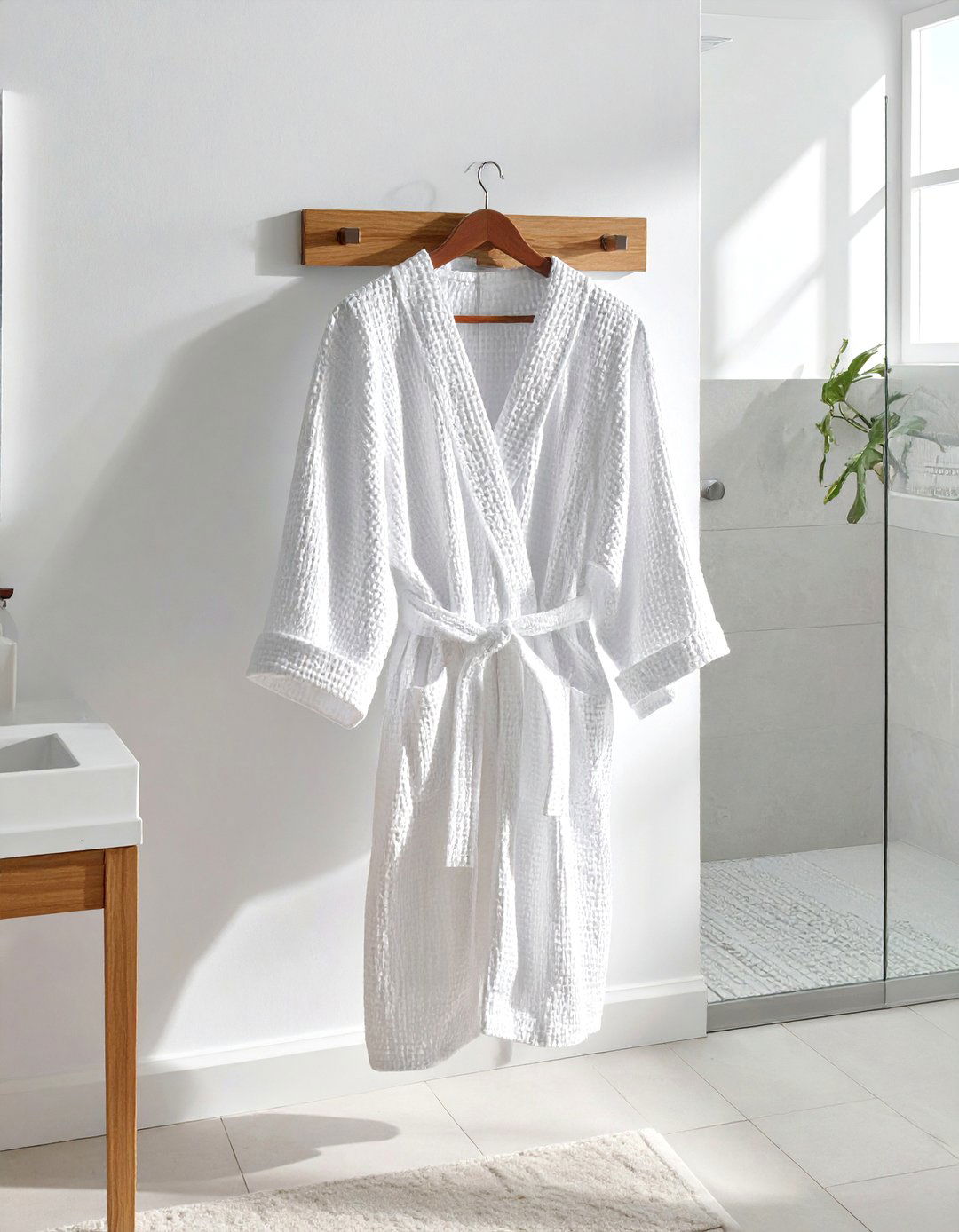 Waffle Knit Robes - 30 bathroom warmth ideas