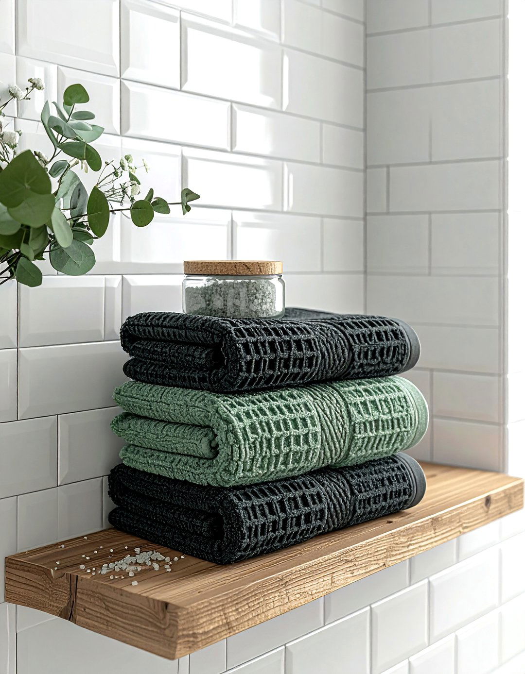 Waffle Knit Towel - 30 bathroom soft settings